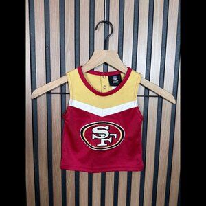 San Francisco 49ers 2T Girls Outerstuff Scarlet Spirit Red Cheerleader Top NFL